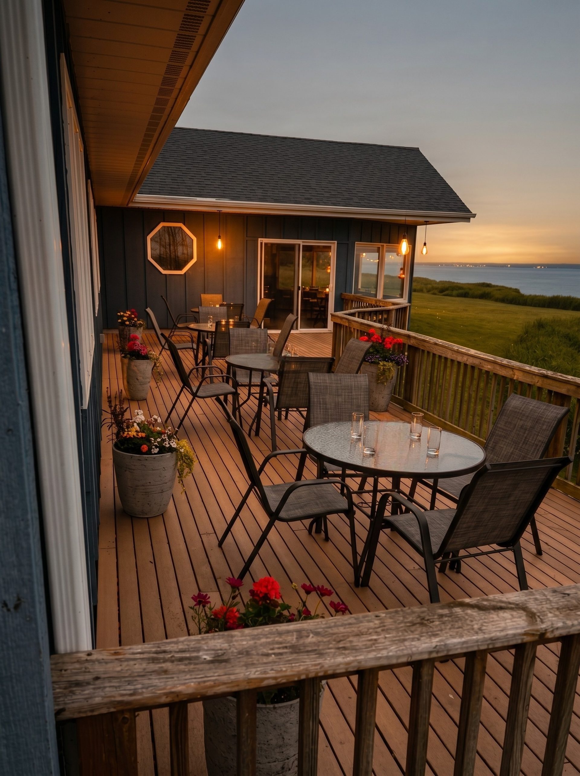 Lakeside Cocktails and Relaxed Atmosphere